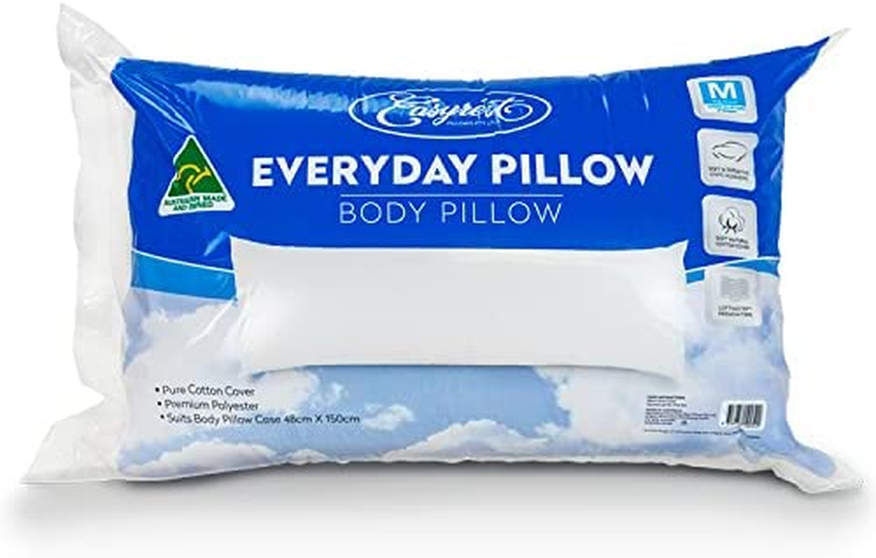Easyrest Everyday Body Pillow, Maternity or Full Body Support Pillow 150X50Cm, Cotton Cover.