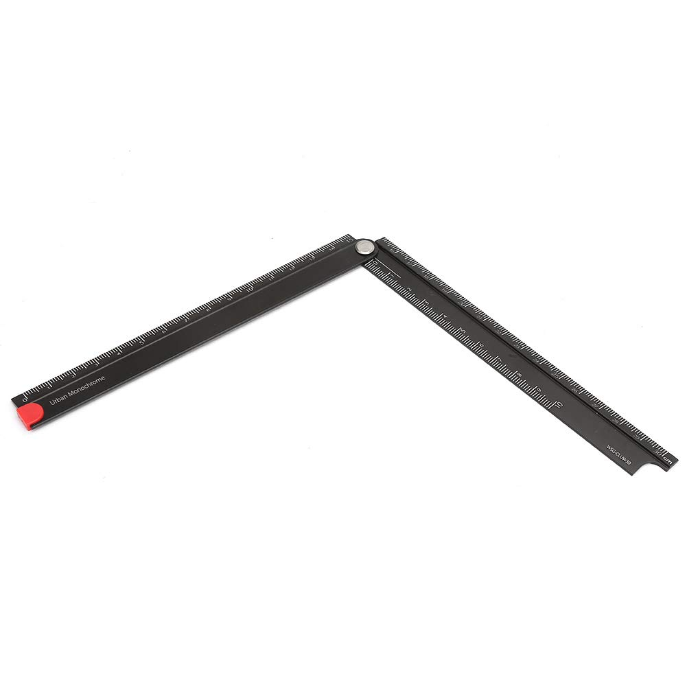 Aluminum Alloy Ruler, Metal Folding Ruler, Easy to Carry Clear and Precise Portable to Carry Work for Car Home Travel image number 5