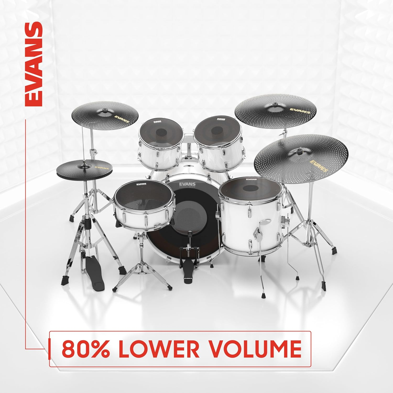 EVANS Db One Cymbal Pack, (14 Inch, 16 Inch, 18 Inch, 20 Inch) image number 4