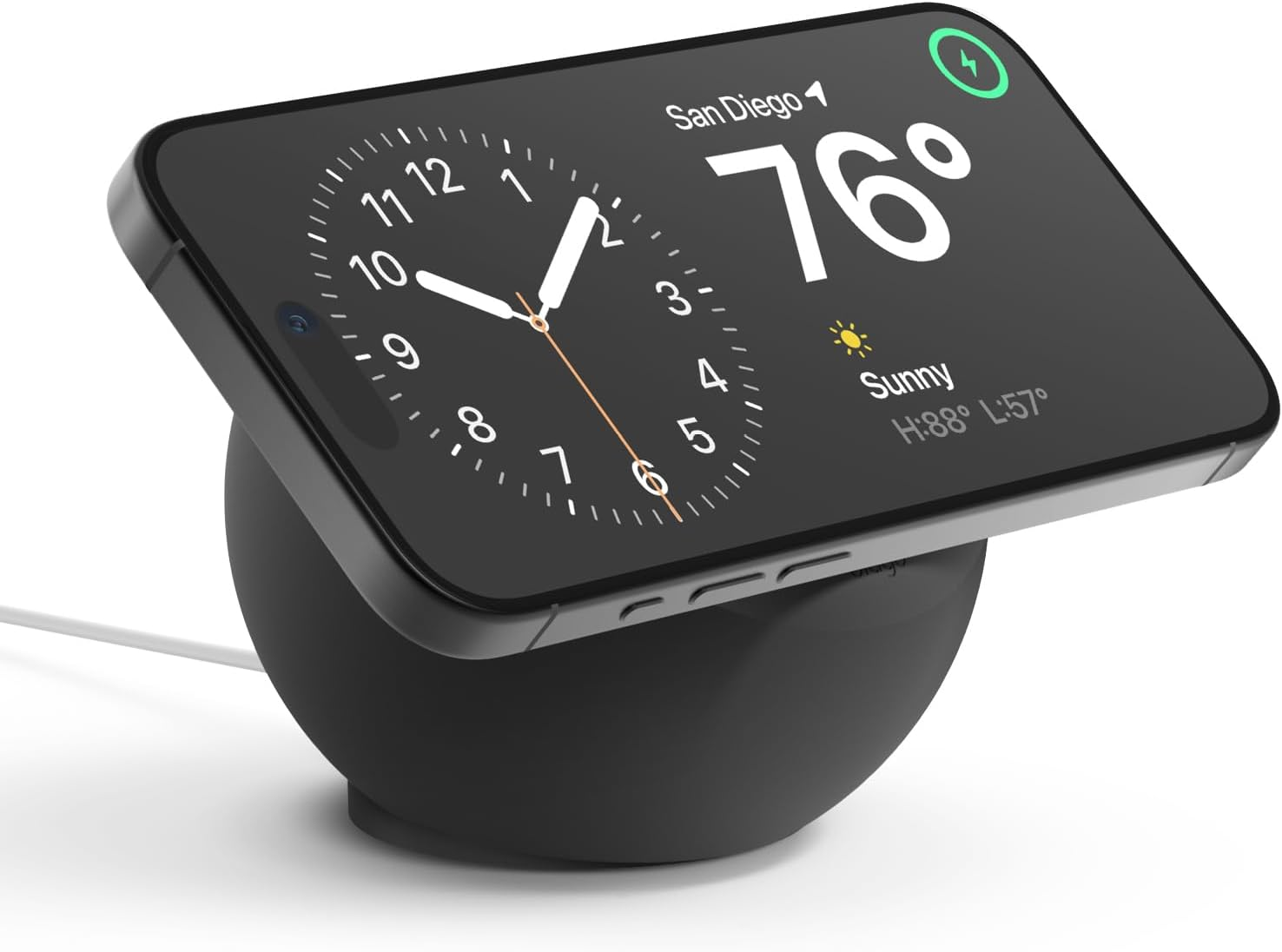 Elago MS2 Charging Stand Compatible with Magsafe Charger - Premium Silicone Stand Compatible with Iphone 17/16/15/14/13/12 Series [Charger Not Included] (Stone)