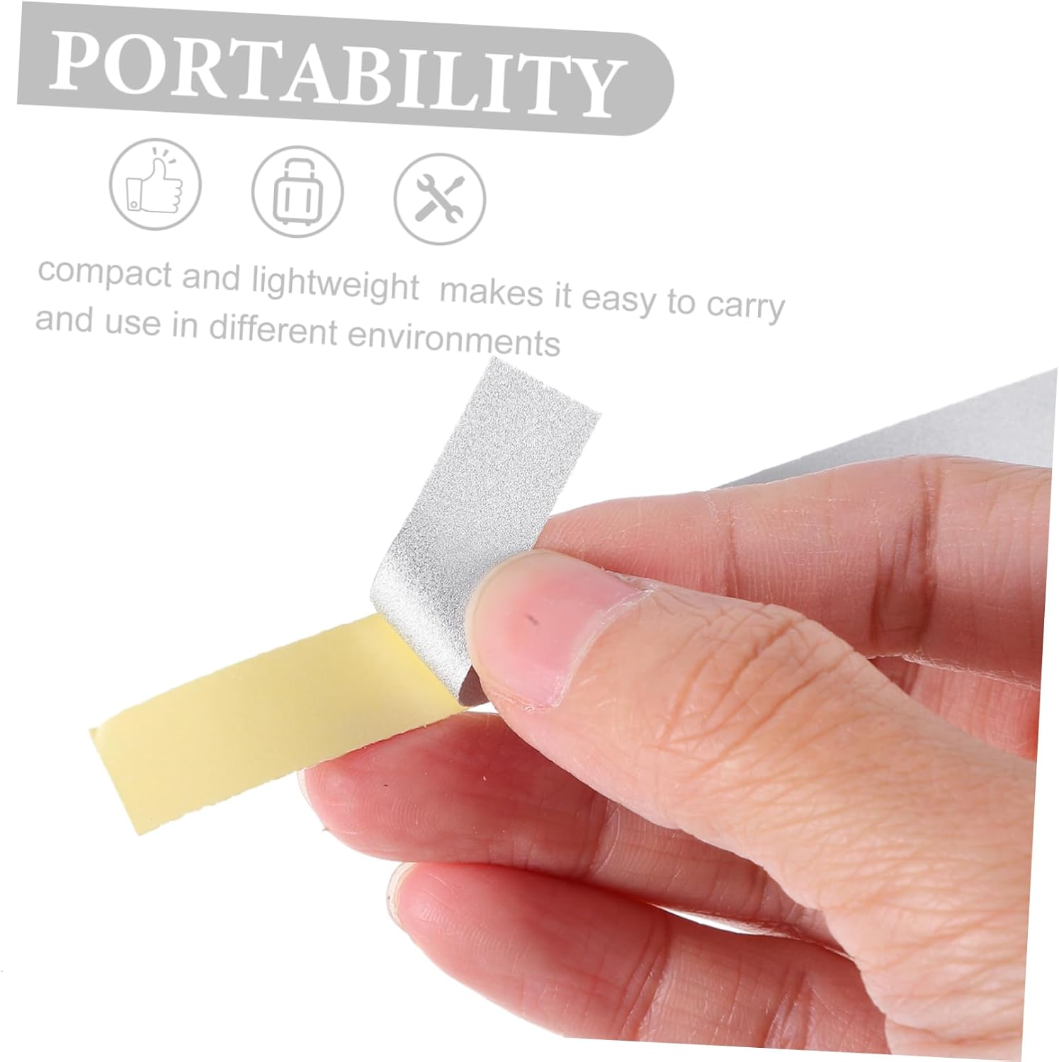 Mikinona 10Pcs Reflective Tape Tachometer Strips High-Visibility Adhesive for Speed Measurement Vehicles image number 5