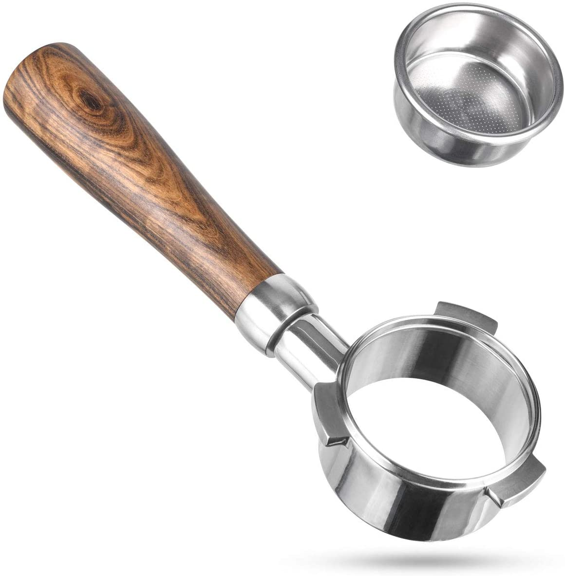 54Mm Bottomless Portafilter, MATOW Bottomless Naked Portafilter Compatible with Breville 54Mm Machines (Filter Basket Included) image number 1