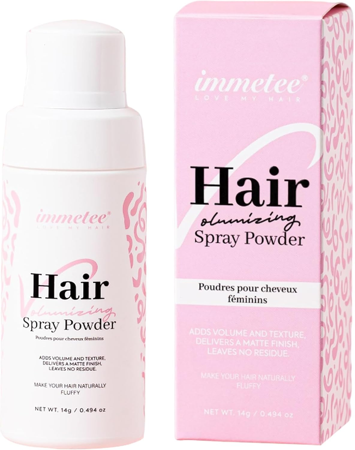 Immetee Texturizing Powder, Hair Volumizing Dry Shampoo Powder, Add Volume & Texture, Hair Volume Spray for Women 14G/0.494Oz image number 2