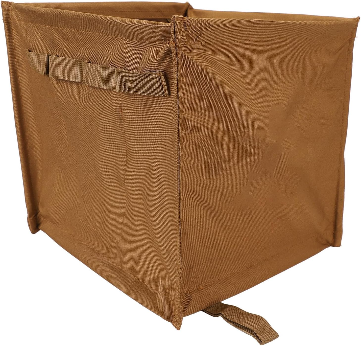 Arborist Throw Line Storage Cube, 33L Large Capacity Easy Throwline Folding Cube, Outdoor Foldable Oxford Cloth Trash Can, Tree Climbing Gear Throwline Box for Camping (Khaki)