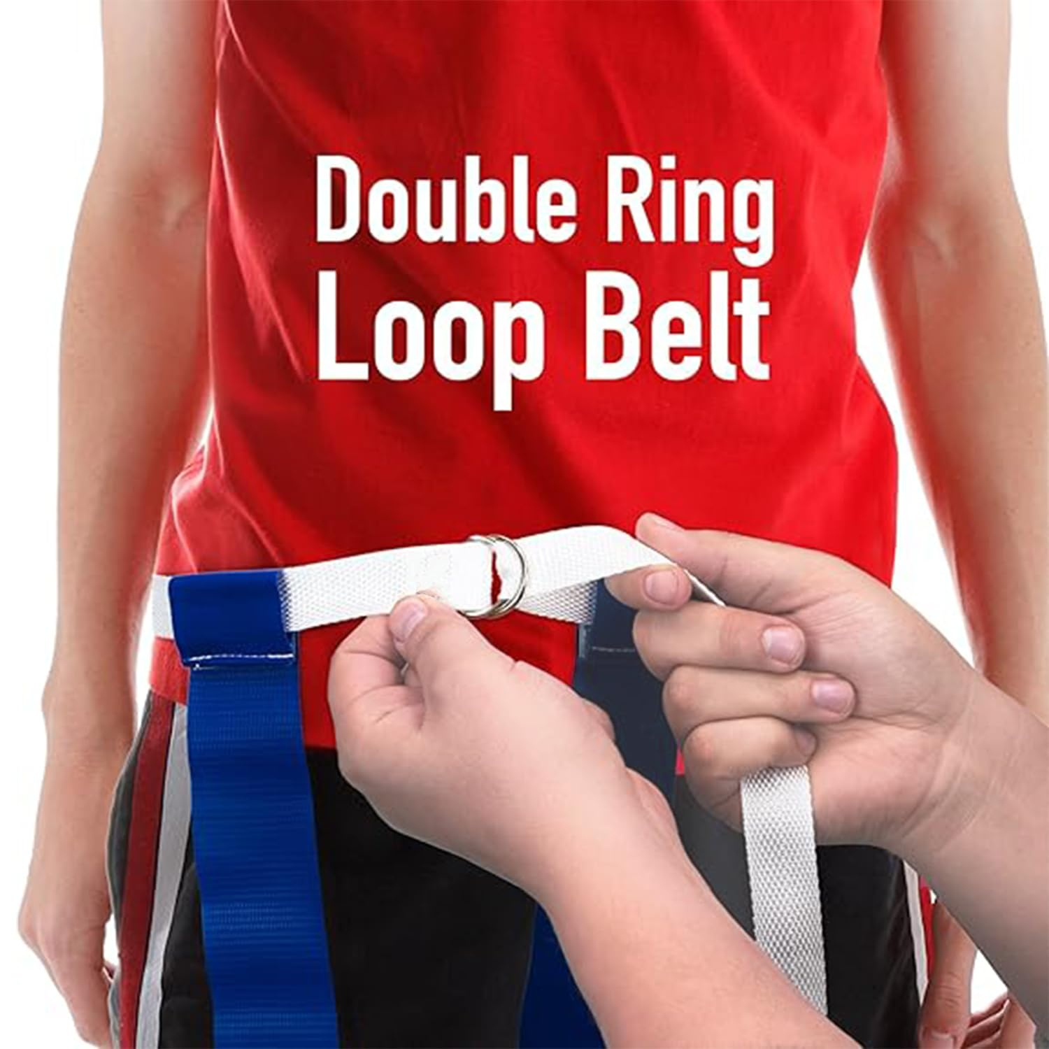 Roczential 5PCS Rugby Training Flag Football Kit Small Football Flag Football Belts Accessory Set Rugby Training Accessory (Blue) - Green image number 6