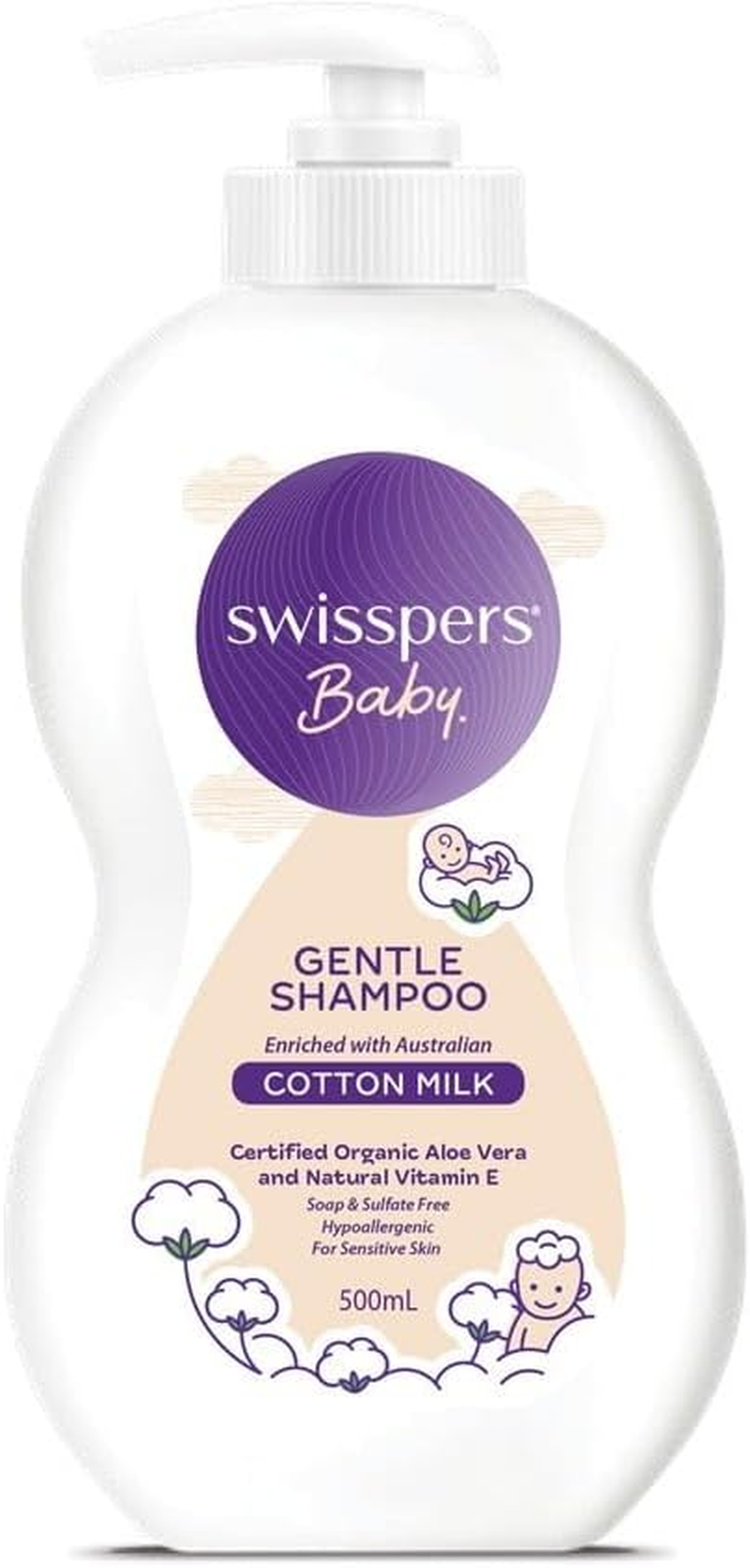 Swisspers Baby Gentle Shampoo 500 Ml