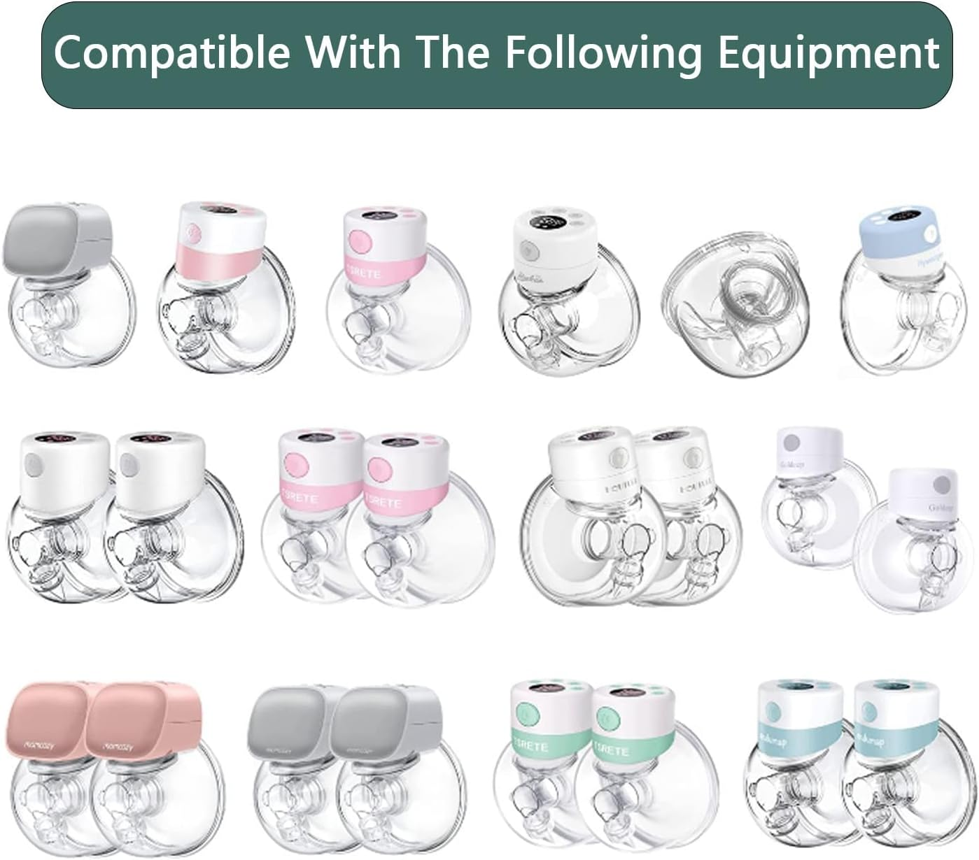 4 Pack Silicone Duckbill Valve and 2Pack Silicone Diaphragm, Compatible with Momcozy/Tsrete/Hauture/Padram/Loveoflive/Omfmf / S9 Pro/S10/S12 Parts Replace Wearable Breast Pump Parts Replace image number 6