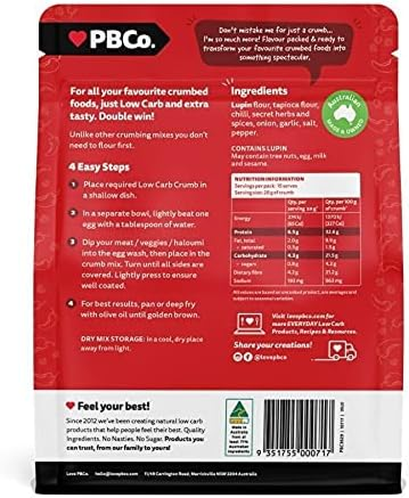 Pbco. Low Carb Crumb Hot & Spicy - 300G image number 6