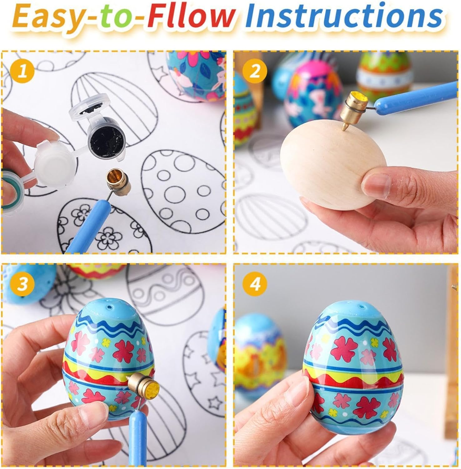 Pysanky Tools for Wax Decorating - Easter Egg Decorating Pysanky Tool,Easter Egg Coloring Fluid Writer Touch up Paint Applicator for Egg Painting image number 3