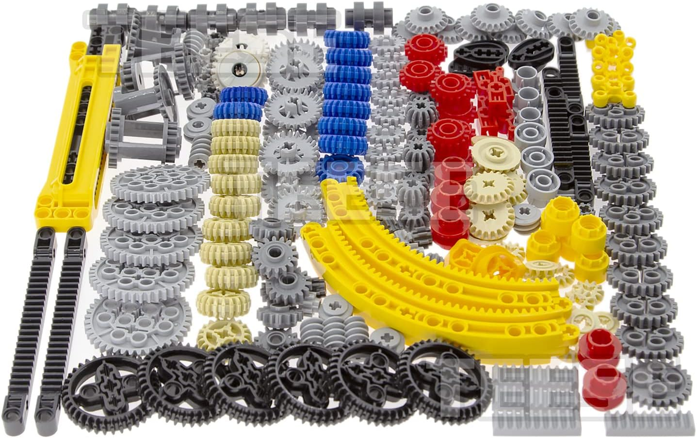TEESE 233Pcs Gears-Differential Kit, Compatible with Technic-Parts, for Stem-Moc-Ev3-Project-Track-Car-Bulk- Blocks (Random Color)