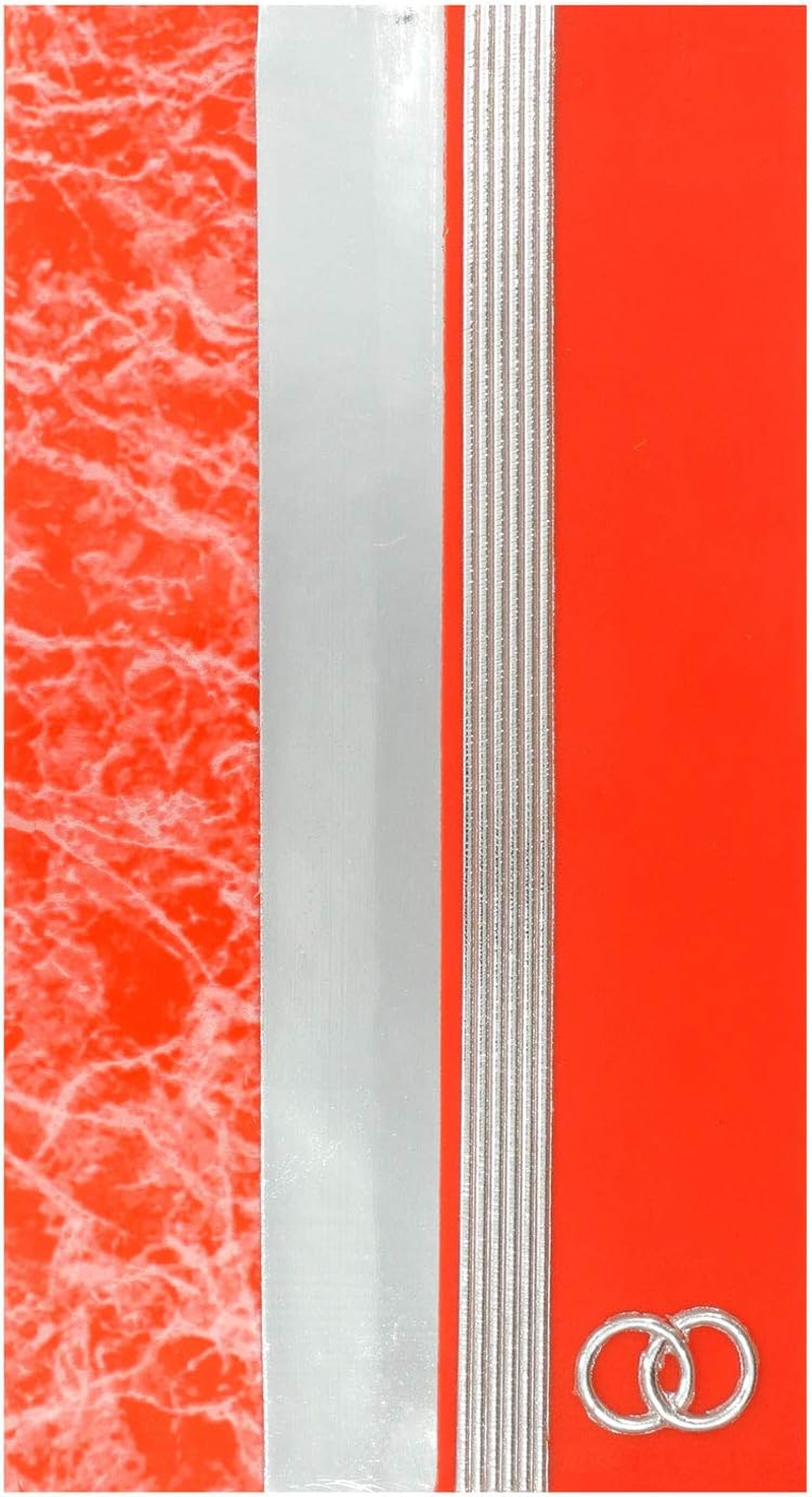 Pracht Creatives Hobby Mix, 3 Half Plates, Approx. 200 X 50 X 0.5 Mm, a Wax Strip and a Special Character for Modelling and Decorating Candles, Red-Tone Silver, 200 X 100 X 0,5 Mm