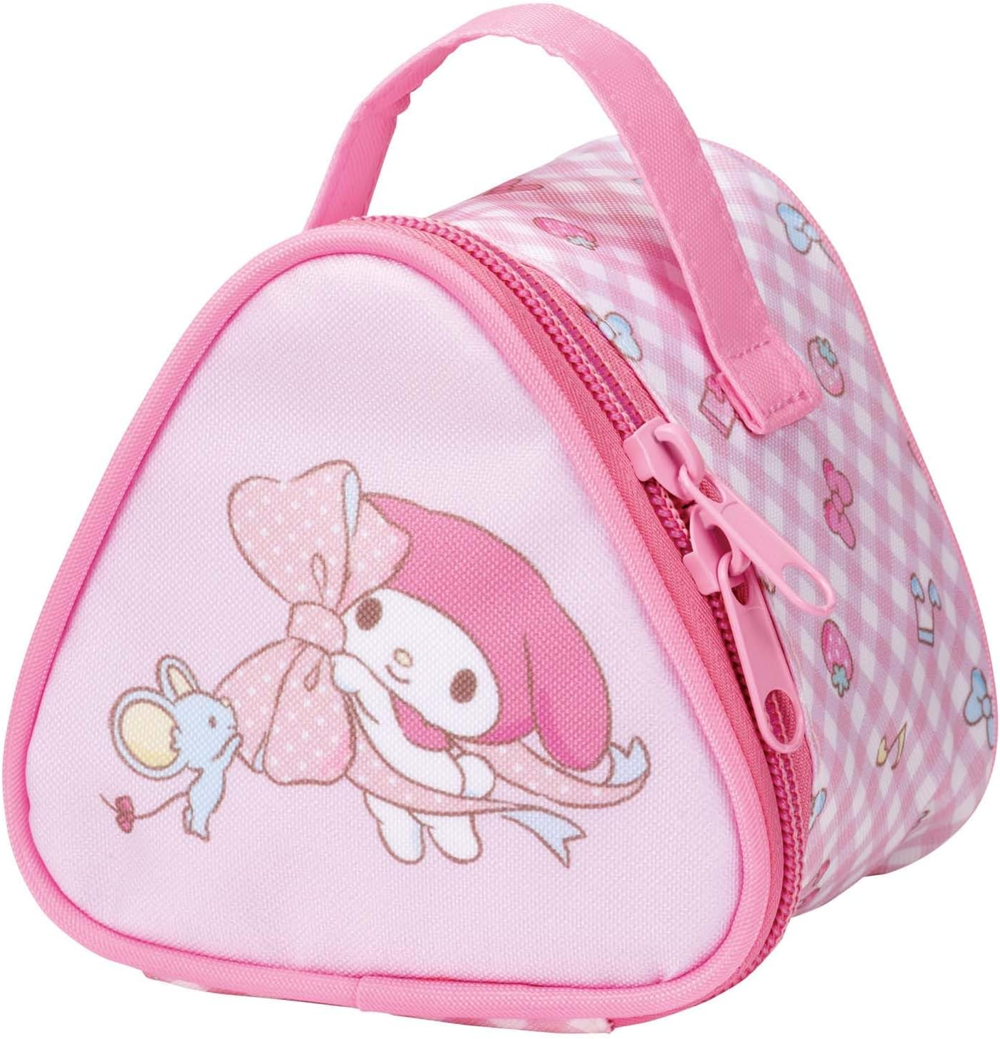 SKATER Insulated Rice Ball Lunch Bag - 2 Pieces Rice Ball Pouch - Disney Retro Pooh - Yellow