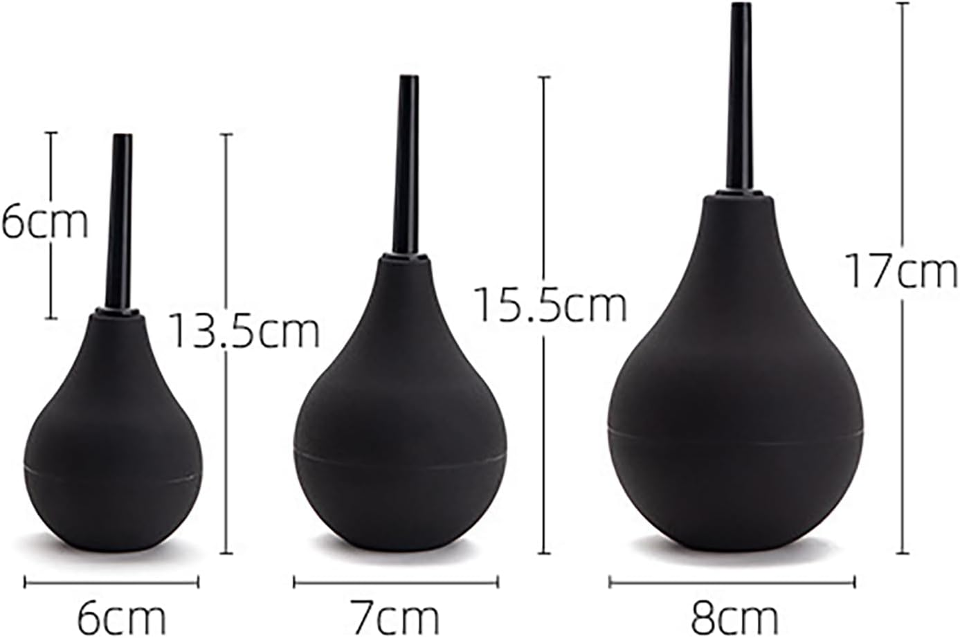 3PCS Silicone Anal Enema Bulb Kit Anal Douche Enema Duchas Anales Colon Enema Cleansing Bulb Douche for Men Women Vagina Cleaning Kit image number 1