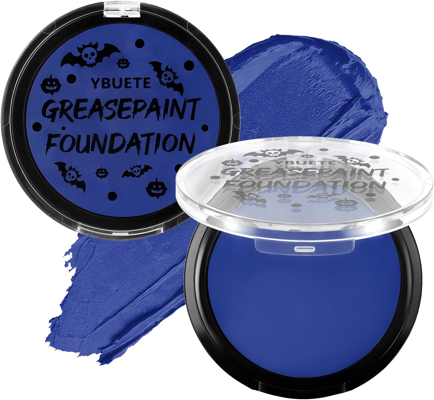 YBUETE Ogre Green Foundation Oil Based Face Paint, Professional Green Greasepaint for St. Patrick'S Day, Halloween Face Painting for Witch Shrek Hulk Goblin Monster for Adult Carnival & Costume Party