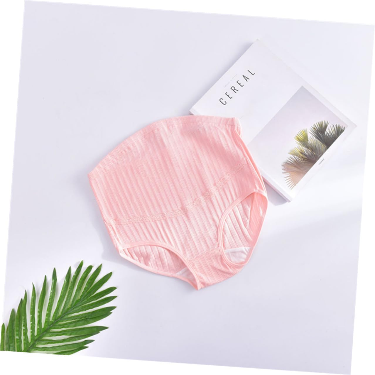 3Pcs High Waist Cotton Maternity Panties Soft Stretchy Breathable Underwear with Stomach Lift Splice Design for Pregnant Women Comfortable Bump Support image number 5