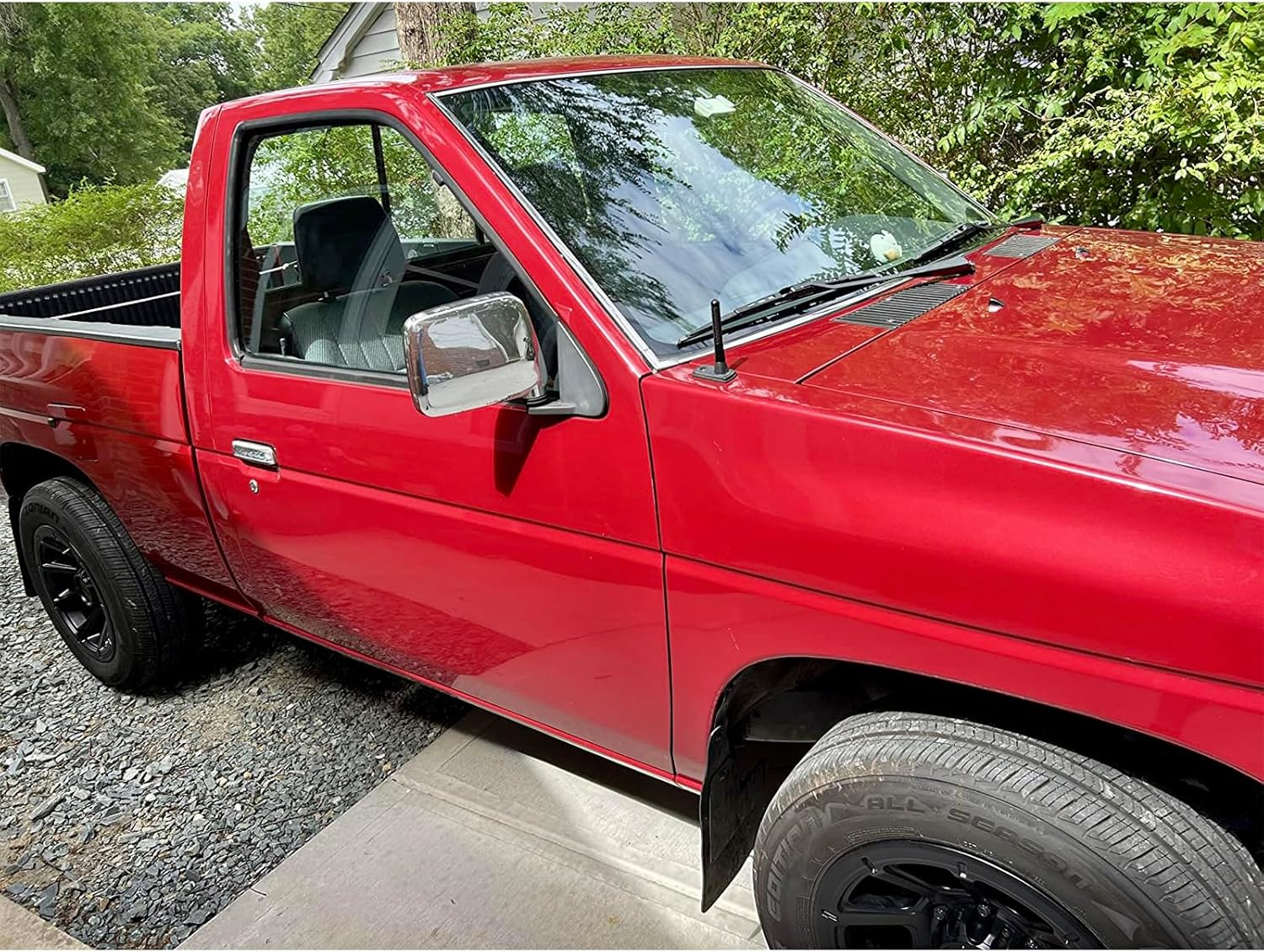 AQTAQ Universal Car Radio Antenna Roof Mount Antenna 12Cm/4.7Inch Mast Carbon Fiber Truck Antenna Compatible with Toyota Honda Subaru GMC Chevrolet Nissan Ford Jeep Mazdachevy Dodge Harley Etc image number 4