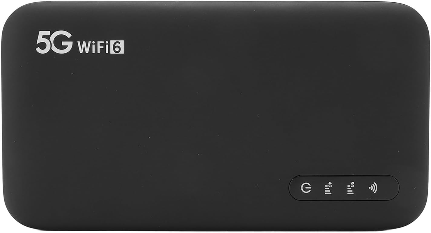 Jectse 5G Mobile Hotspot, Portable Wifi 6 Router with SIM Card Slot, 2.4Ghz and 5.8Ghz Double Band Hotspot Device Connect up to 16 Devices, Plug and Play for Travel Camping image number 5
