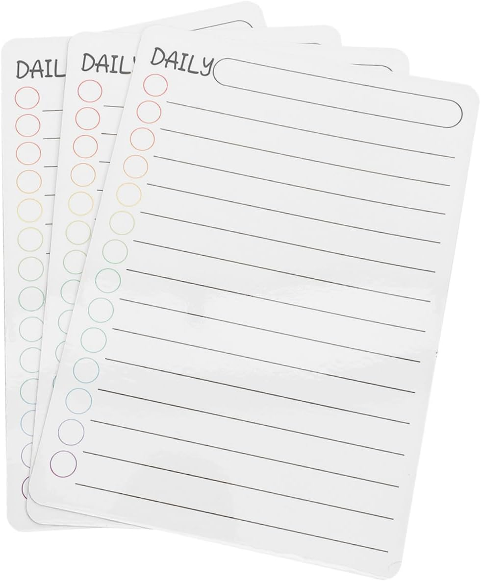 NAMOARLY Planner Acrylic Board Daily Schedule Planner Memo Planner for Fridge Magnetic Dry Erase Plan Board Whiteboard for Fridge Erasable Magnetic Board image number 5