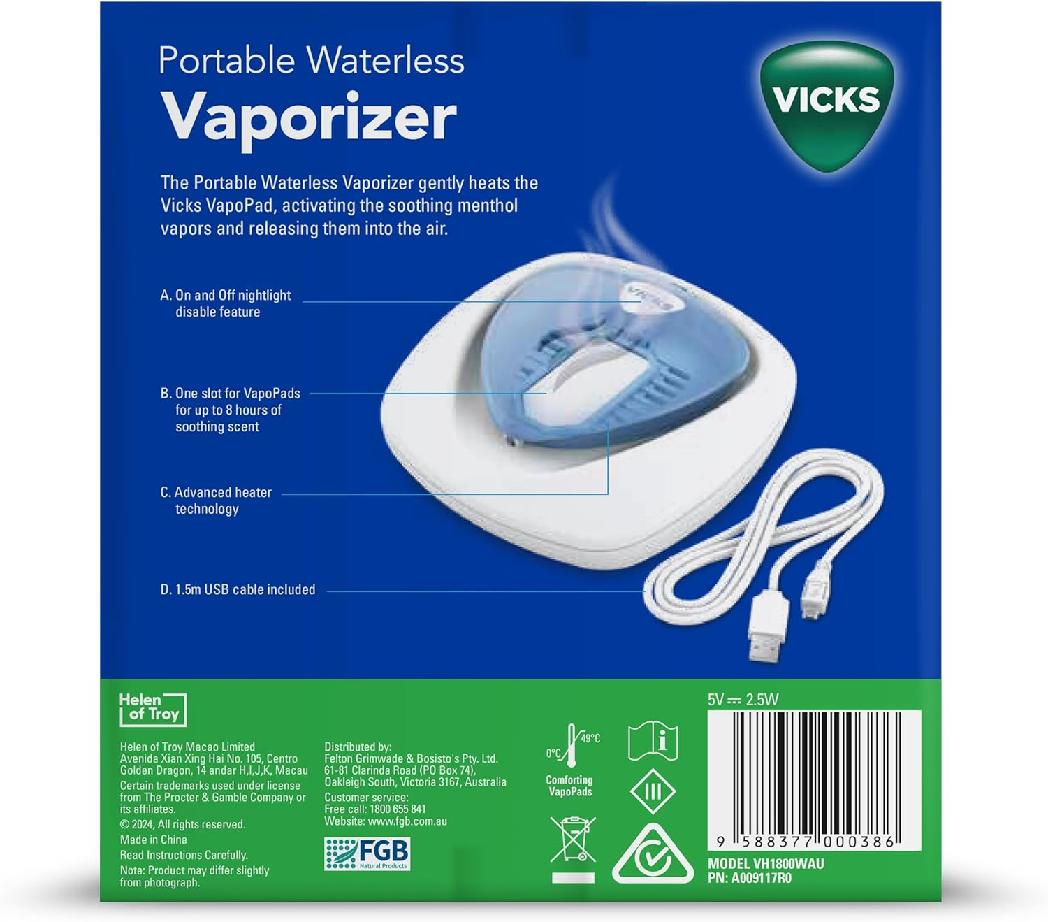 Vicks Portable Waterless Vaporizer image number 1