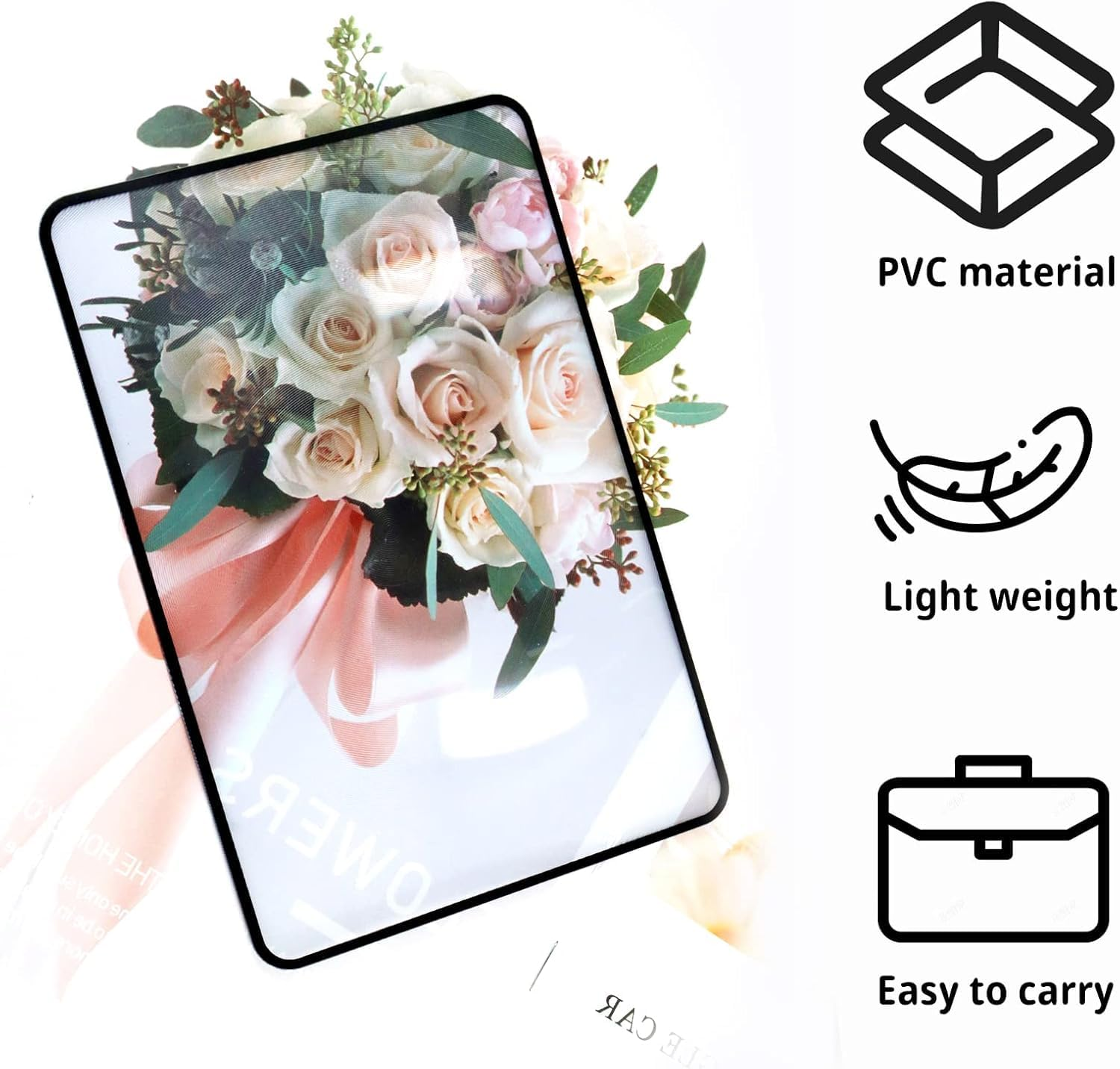 4Pcs Page Magnifying Sheet 3X Lightweight Optical Plastic Fresnel Lens Bookmark Flat Magnifier for the Elderly and People with Low Vision Reading Small Prints, Maps and Books image number 2