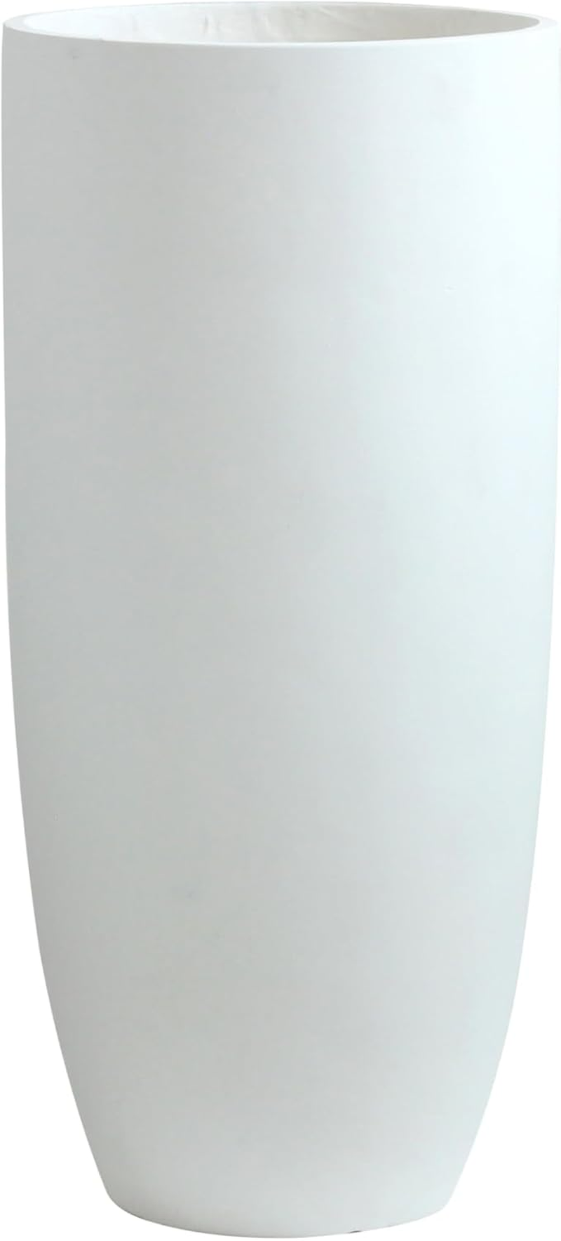 Olly & Rose Matt White Tall Planter - Fibre Planter 65Cm Height 30Cm Diameter image number 2