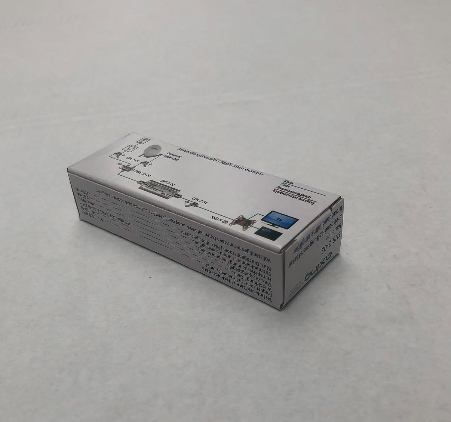 Axing SVS 2-02 Broadband Inline Amplifier 20 Db Satellite and Terrestrial (47-2400 Mhz) image number 4