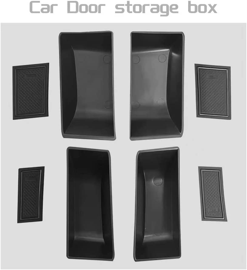 For BYD Atto 3 2024-2025 Center Console Organizer Tray and Car Door Storage Box and Armrest Box Storage Box（Total 6 Pcs） Atto3 Accessories(Au RHD) image number 2