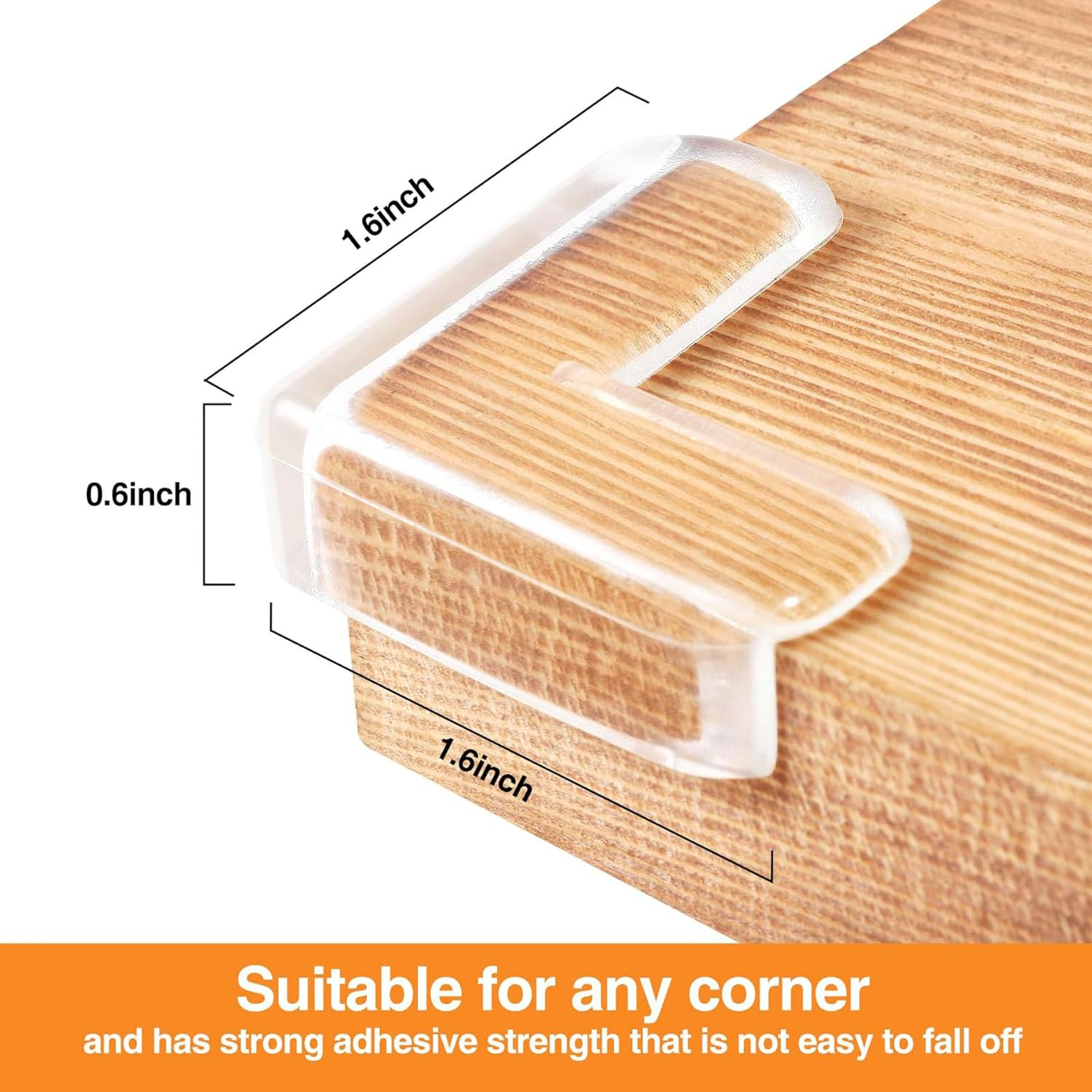 12 Pack Corner Protector for Baby, Clear Furniture Corner Guard & Edge Safety Bumpers for Table Edges & Sharp Corners - Baby Proofing (L Shape)