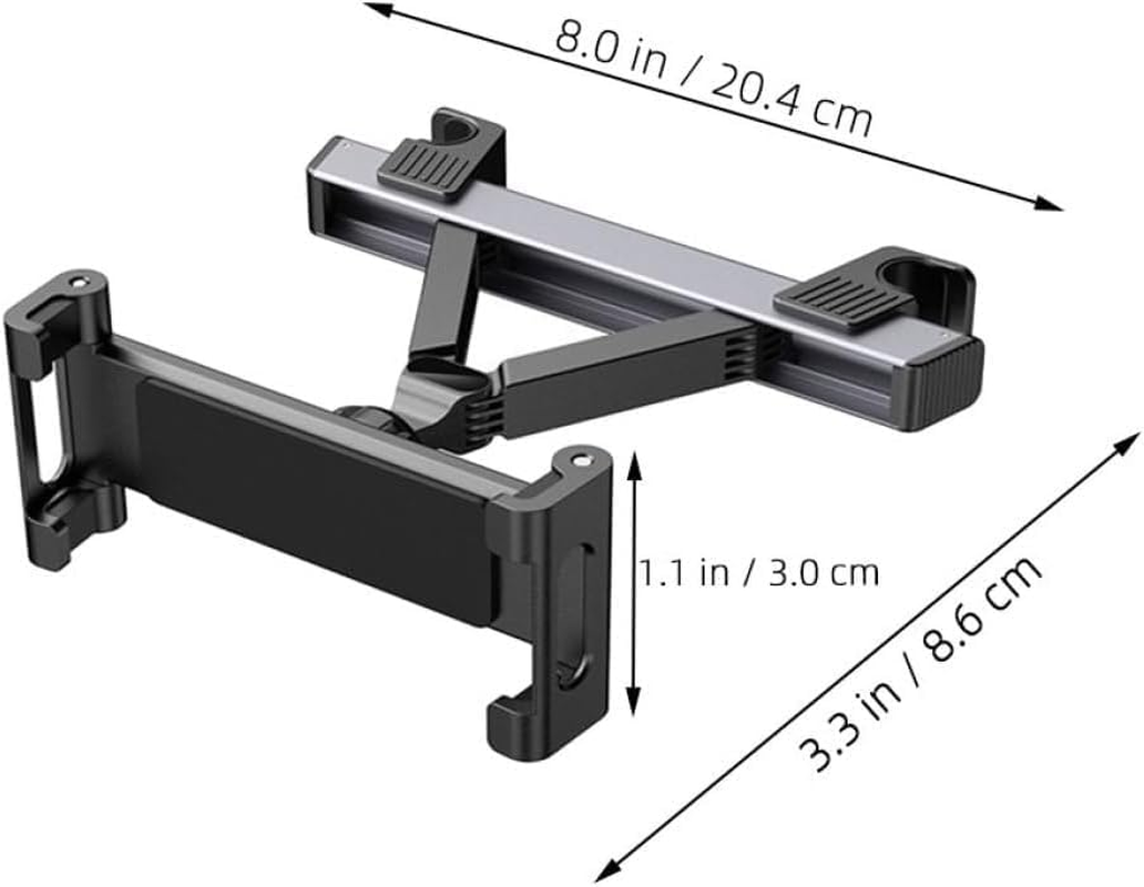Car Rear Seat Phone Holder Tablet Bracket, 1Pc Triangular Retractable Arm Headrest Tablet Holder, Car Rear Seat Phone Holder Universal Tablet Bracket Headrest