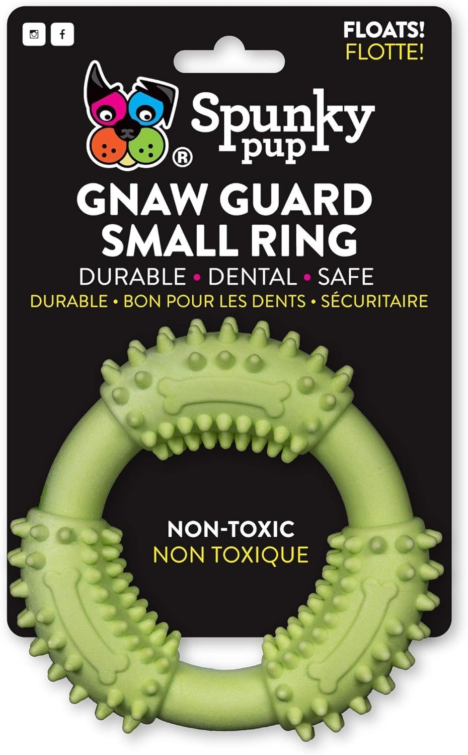 Spunky Pup Gnaw Guard Ring Chew Dog Toy, Large image number 6