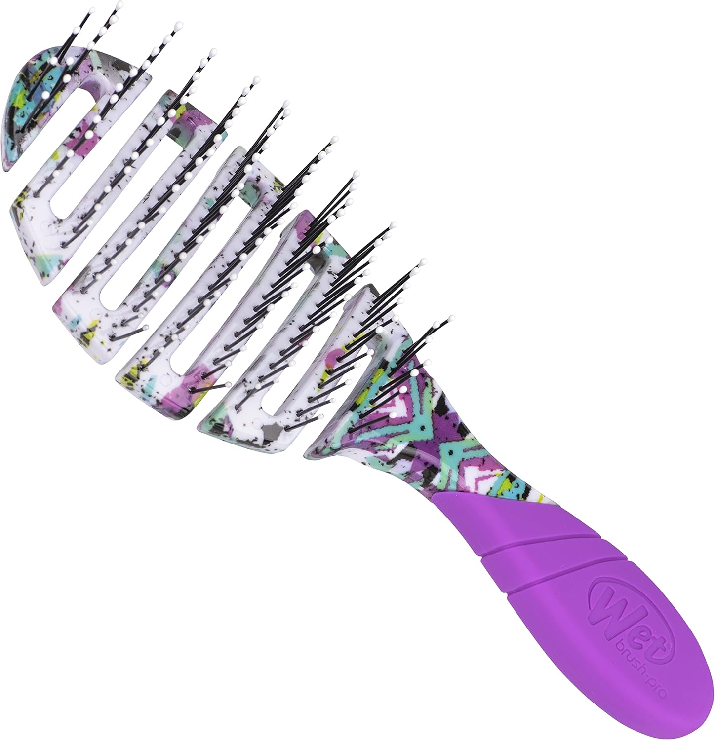 Wetbrush Pro Flex Dry Street Art Hair Brush, Purple image number 1