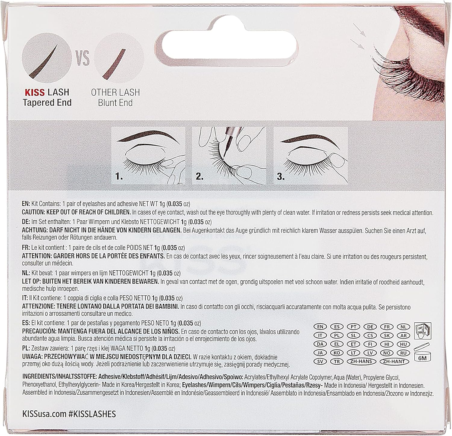 KISS Looks so Natural Lashes Iconic, 1 Pair, Black, KFL06C image number 6