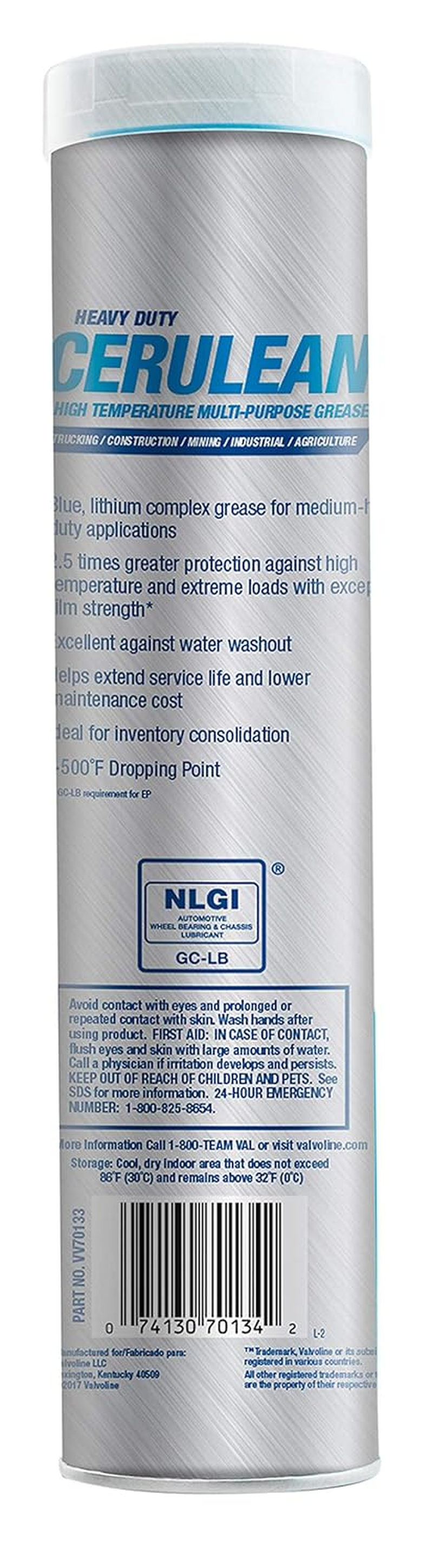 Valvoline VV70133 14.1 Oz Heavy Duty Multi-Purpose Grease image number 1