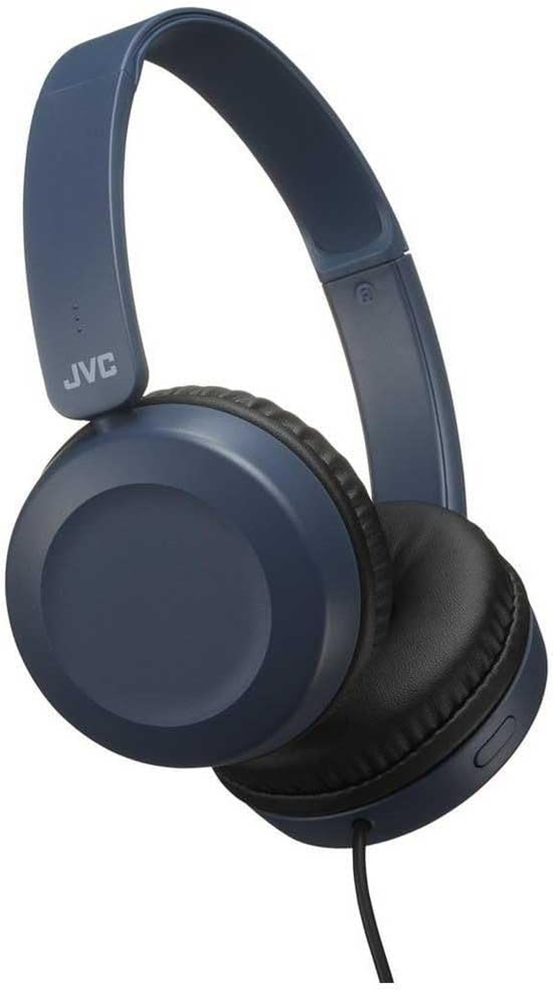 JVC HA-S31M Wired Over-Ear Headband Headphones with Microphone & Remote - Slate Blue image number 6