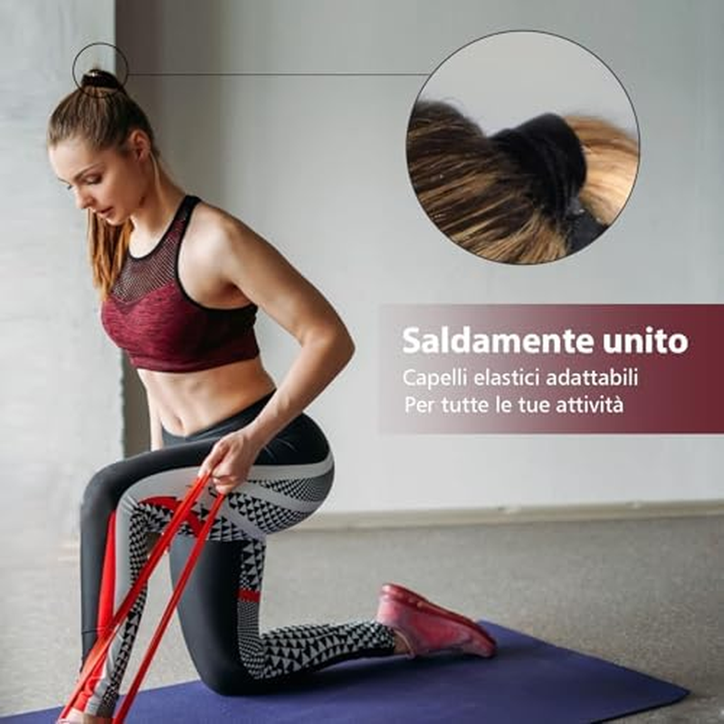 Pack of 50 Hair Bobbles Black, Strong, Seamless Cotton Hair Bobbles for Women, Men and Children, Versatile Hair Accessories image number 6