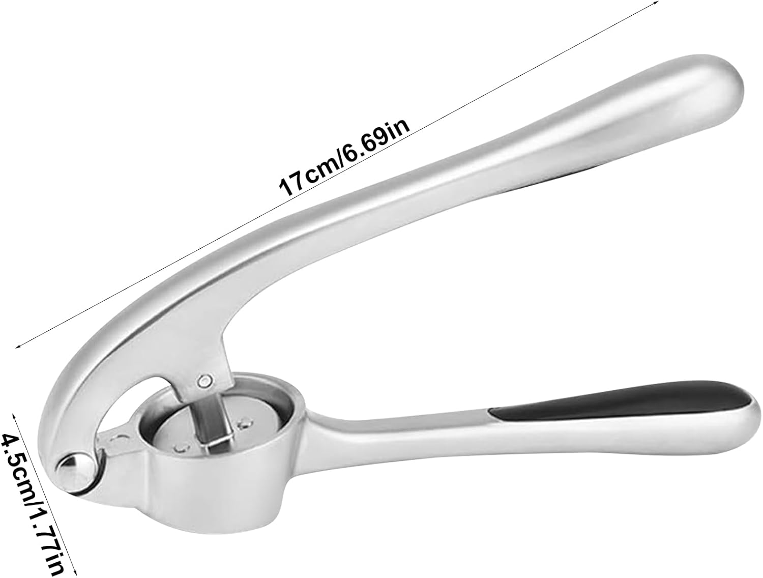 Garlic Crusher, Garlic Press with Ergonomic Handle, Rust-Proof Kitchen Tool to Easily Crush, Press, and Nut image number 4