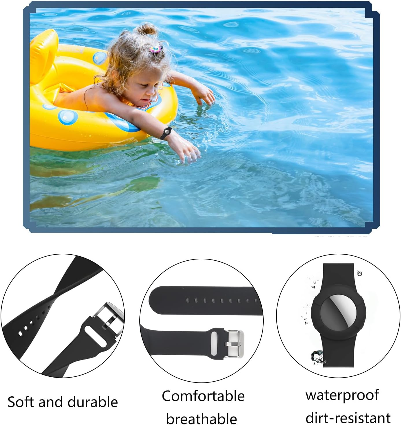 Princess Cruise Medallion Holder, Waterproof Adjustable Silicone Wristb and Keychain for Holding Carnival Ocean Medallion, Durable and Not Harmful to Skin Fit Men Women Girls Kids Children image number 1