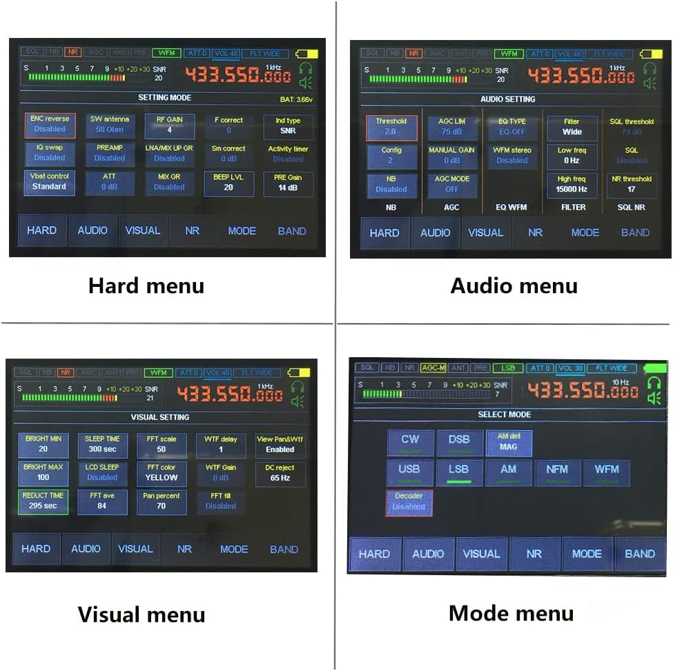 Upgraded 1.10D V4 Malachite SDR Receiver 50Khz-2000Mhz DSP Full Bands FM AM LSB USB Shortwave Registered Malahit Touching Aluminium Alloy Nice Sound image number 1