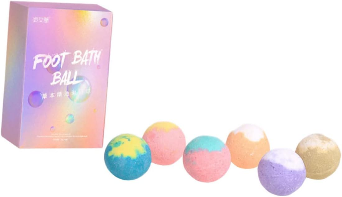 Beavorty 6Pcs Essential Oil Balls for Foot Bath Salt Balls for Home Bathing and Relaxation image number 5