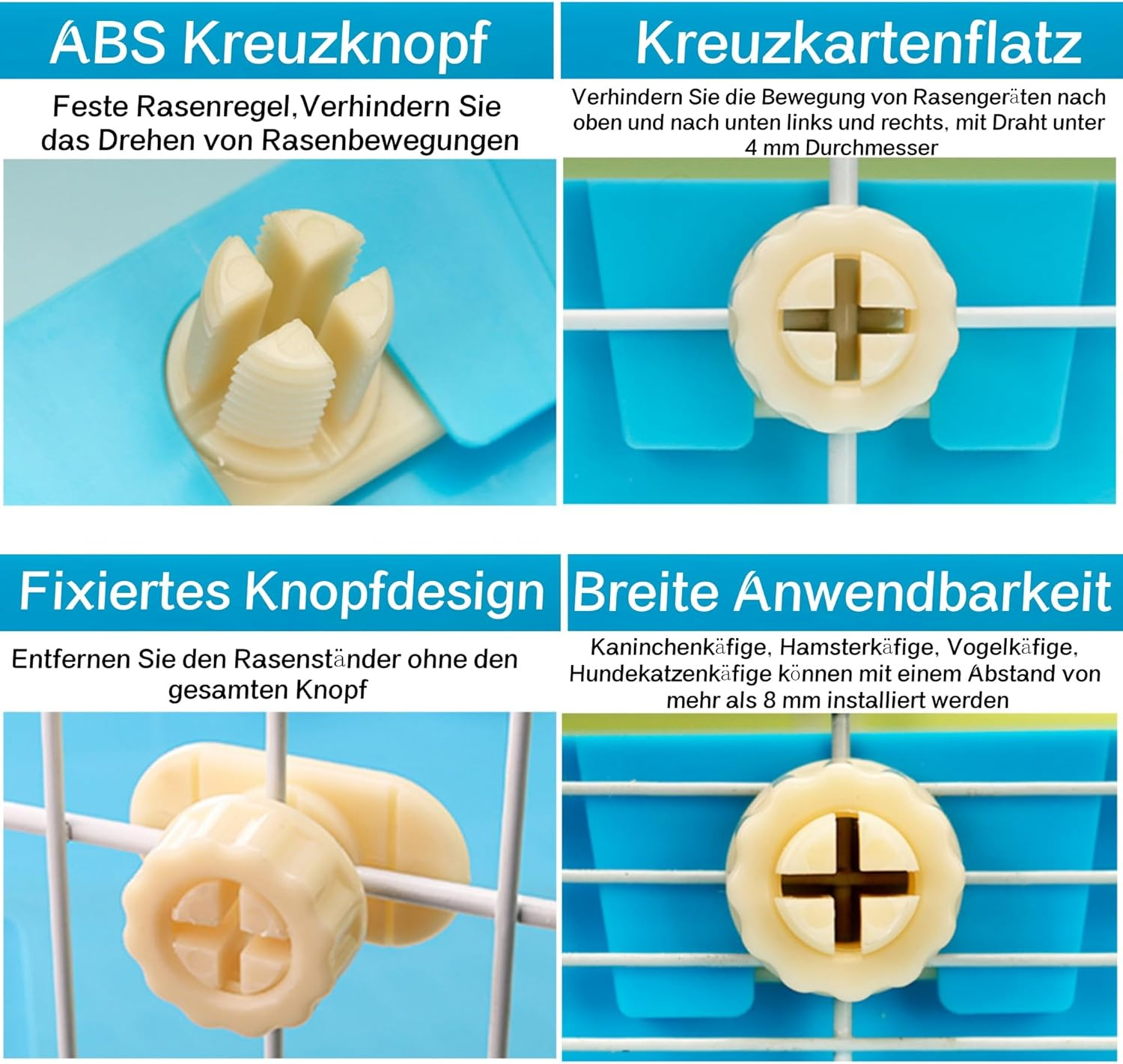 Rabbit Feeder, Hay Feeder for Cage, Hay Holder for Hanging Small Animals, Rabbits, Dwarf Rabbits, Guinea Pigs, Small Animals, Durable, Non-Toxic