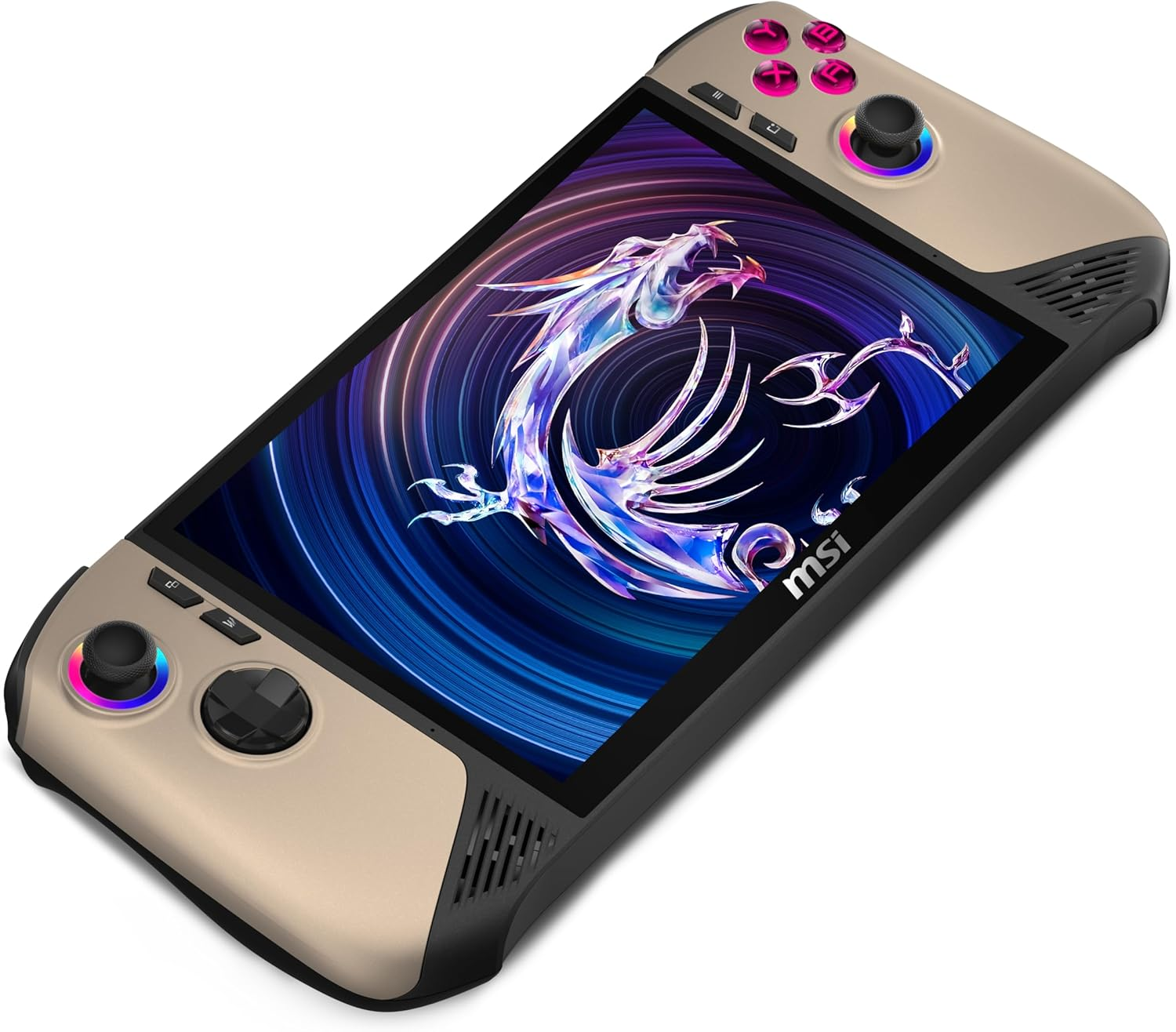 MSI Claw 8 AI+ A2VM-004AU, 8' Touchscreen Handheld, Intel Ultra 7, 32GB Lpddr5X, 1TB SSD, Windows 11 Home, Sandstorm image number 2