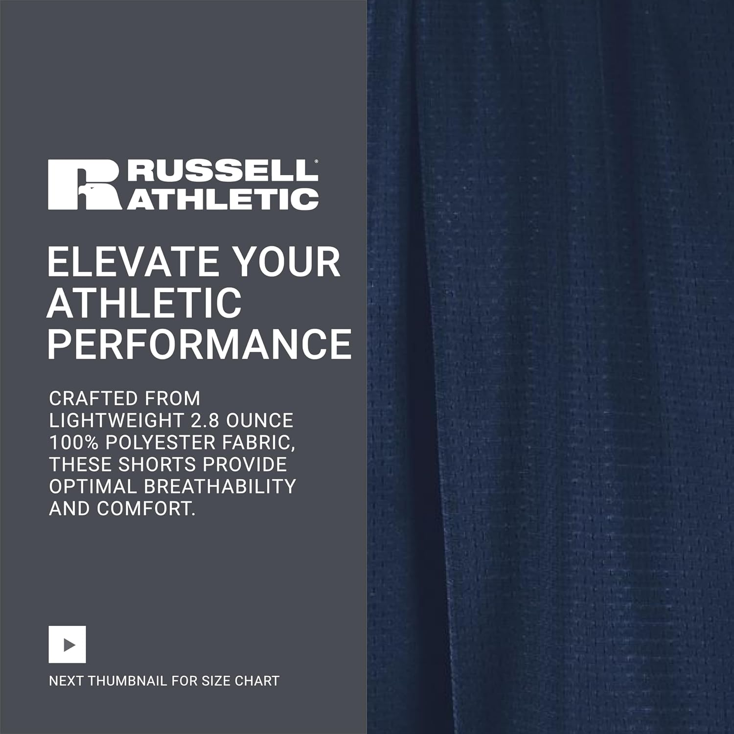 Russell Athletic Men'S Mesh Short with Pockets image number 5