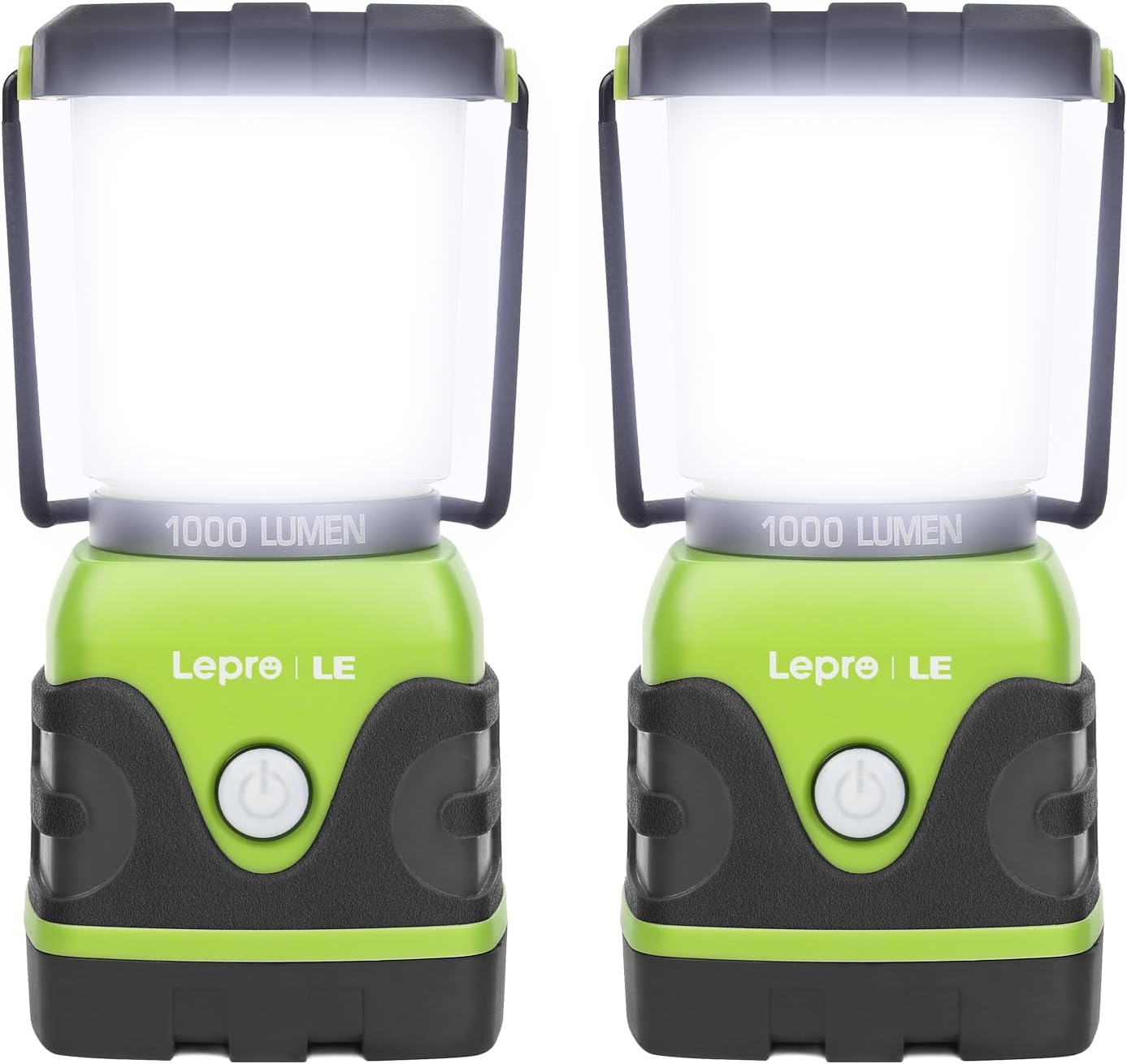LE Camping Lantern, 1000 Lumen Camping Lights Battery Powered, Dimmable Warm to Cool White Modes, Tent Lights with Long Battery Life, Camping Accessories for Outdoors and Emergency, Pack of 2 image number 3