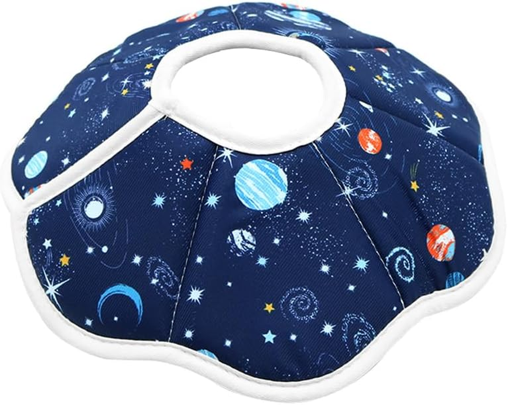 ANCLLO Soft Adjustable Starry Sky Pattern Cat Cone Collar - Protective Pet Collar after Surgery - Prevents Licking Wounds - Size S image number 6