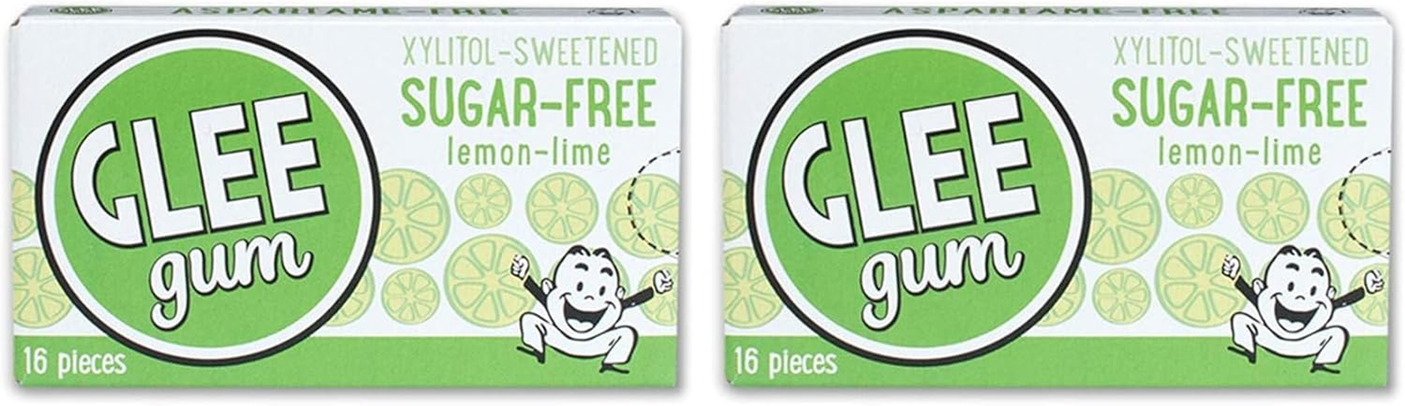 Glee Gum Sugar-Free Lime Gum, 16 Count, Lemon