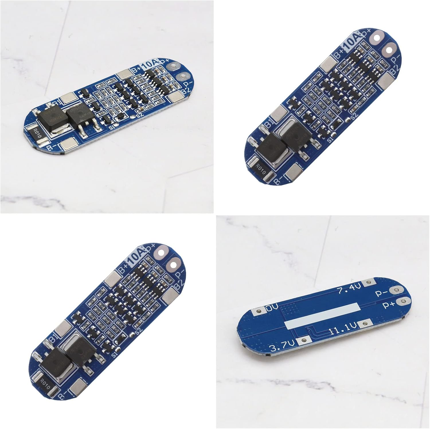 Emsea 3Pcs 3S 10A 12.6V 18650 Lithium Battery Protection Board BMS Li-Ion Charger Protection Module Anti-Overcharge/Over-Discharge/Over-Current/Short Circuit Protection image number 3