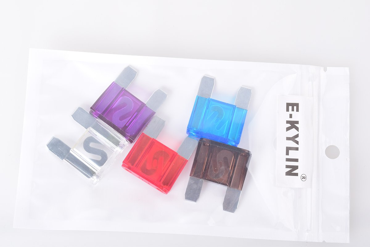 Auto Blade Fuse Large Size Maxi Blade 5Pcs 100A 80A 70A 60A 50A Assortment Set for Car Truck Motor Trail RV ATM Box 35X30Mm, Add-A-Circuit Fuse Holder, APS ATT Low Profile ATM LP FUSETAP ｡ｭ image number 3