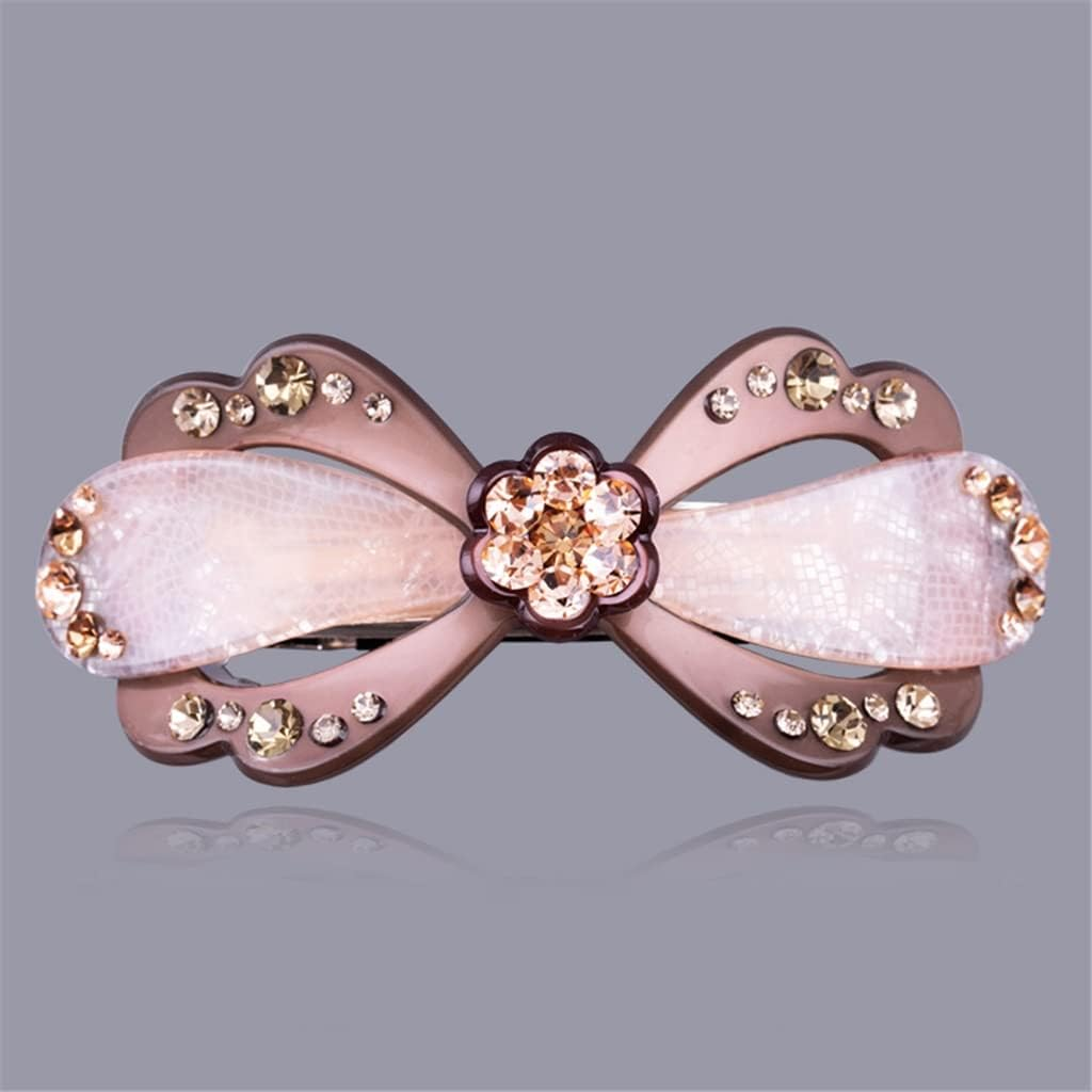 Alligator Clip,Headdress,Hair Clamp,Hairpins,Hair Accessories Fabric Hairpin Rhinestone Flower Horizontal Clip Hair Headdress Spring Clip Hairpin (Color : Regular, Size image number 3