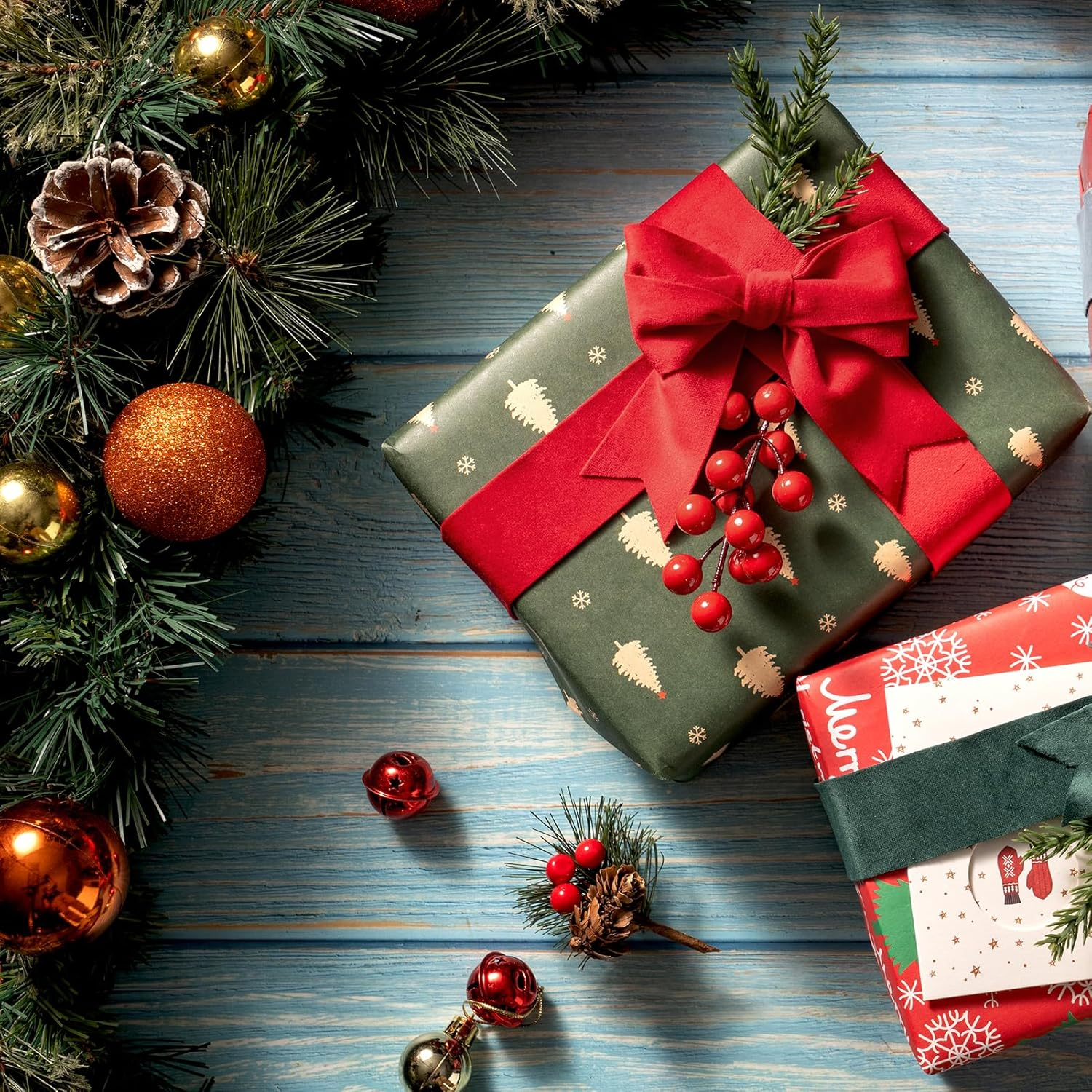 CHUQING Ribbons Red Velvet Gift Ribbons Wide Velvet Ribbon for Sewing Bow Decorative Ribbon 1.5 Inch X 10 Yards image number 2