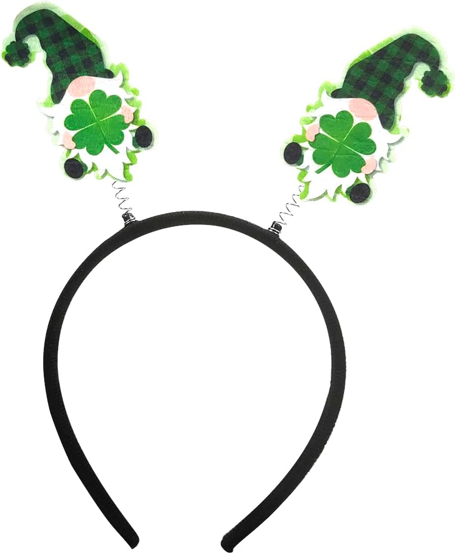TOOBIT St Patrick'S Day Headband Green Shamrock Hair Bands Ireland Lucky Headband for Women Parade Costume Party Accessories
